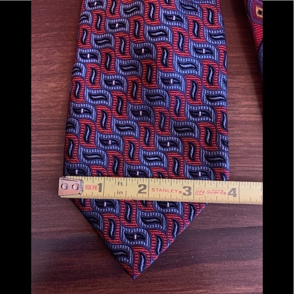 🌿SALE🌿3 BARNEYS New York Vintage 100% Silk Handmade in Italy Paisley Neckties - Picture 9 of 16
